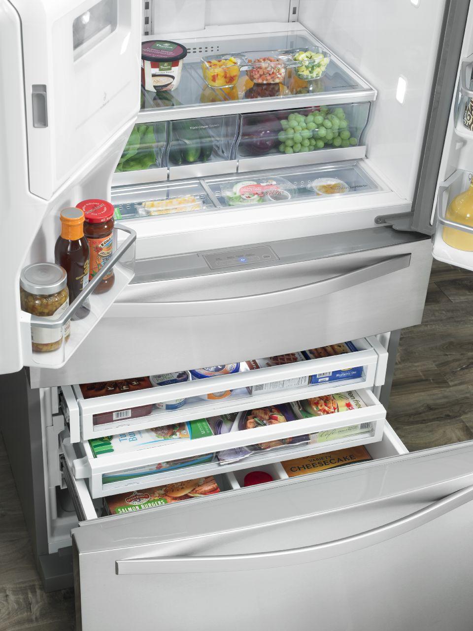 Whirlpool 28 cu. ft. 4Door French Door Refrigerator with the Most Flexible Storage Colder's